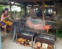 Grilled pork in Puerto Viejo de Talamanca