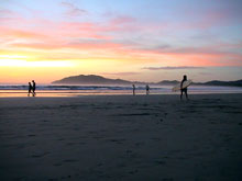 Sonnenuntergang am Strand von Tamarindo.