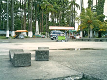 El bulevar y el Parque Vargas en Limón.