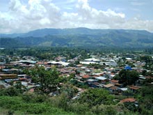 La vista sobre Turrialba.